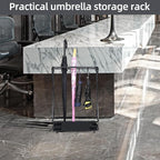 Umbrella Stand Rack with 15 slots Umbrella Holder for Entryway Umbrella Holder with Removable Drip Tray, Medium Black