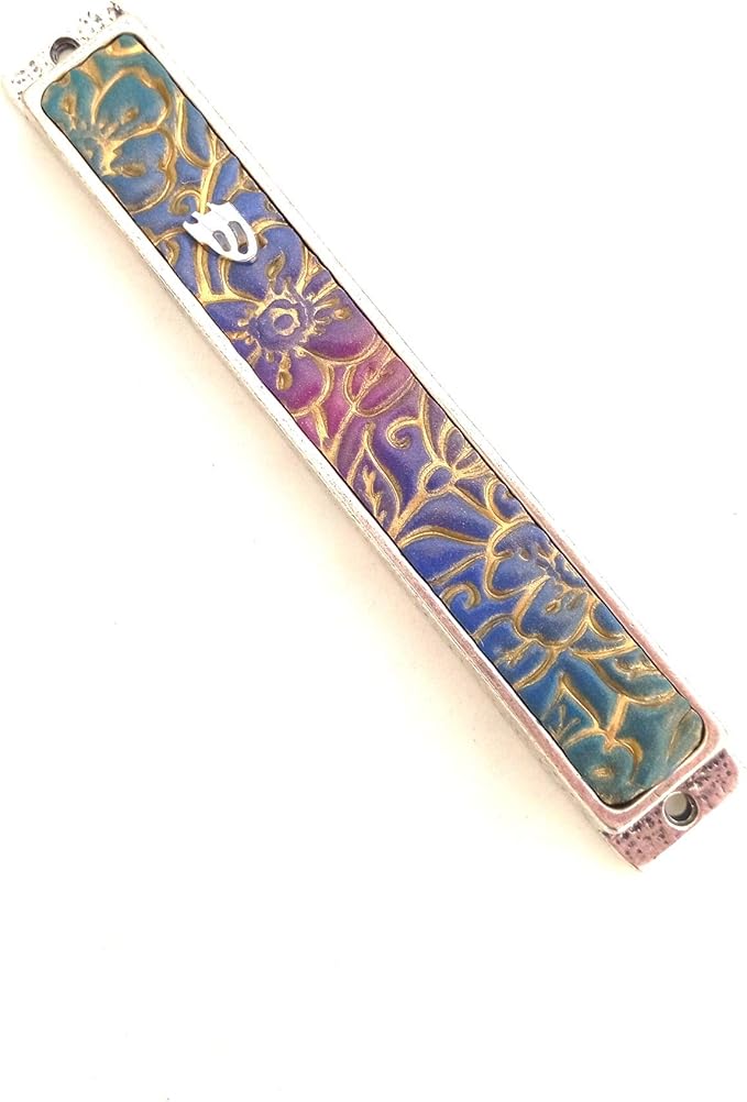 Modern Mezuza Cover Handmade In Israel Perfect as New Home and Bar Mitzvah Gift, Mezuzah case