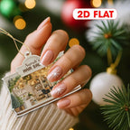 Personalized Hair Salon Christmas Ornament 2025, Custom Name Acrylic Ornament, Holiday Tree Decoration, Gift for Hairdresser & Stylist