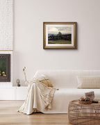 ARPEOTCY Vintage Gold Framed Wall Art Decor, Bedroom Bathroom Living Room Nature Scenery Paintings Retro Pictures, Canvas Prints Art, Gold Antique Picture Frame Home Wall Decor, 13x16 Inch