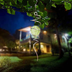 Glow in The Dark Wind Spinner Tail Gazing Ball Spiral Decorative Spiral Tail Wind Spinner Stabilizer Sun Catcher,Indoor Outdoor Hanging Art Garden Decoration Wind Sculpture Stabilizer-13in
