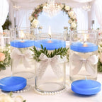 3 inch Floating Candles 30 Packs Blue Floating Candle for Centerpieces 8-9 Hours Floating Candles 3” Water Candles for Cylinder Vases, Pool, Wedding