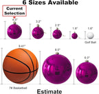 Fuchsia 4.0" X Large Christmas Balls - Christmas Tree Decoration Ornaments Shatterproof Hanging Balls for St Patrick's Day Easter Valentine Decorations Set of 4pcs Hot Pink Ornaments