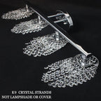 Crystal Bathroom Vanity Lights Over Mirror Chrome Vintage Wall Light Fixture 4-Lights Wall Sconce with K9 Crystal Shade Modern Kitchen Wall Lamp for Living Room Closet Hallway Apartment