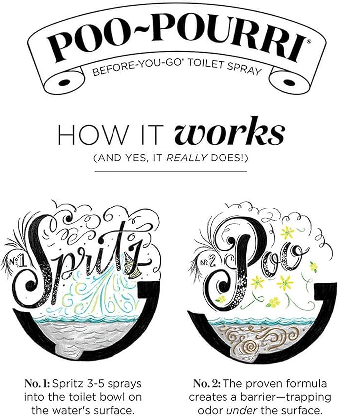 Poo-Pourri Before You Go Toilet Spray Apple Cider, 2 Ounce Bottles 2 Pack