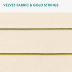Navaris Fabric Memo Bulletin Board - 20" x 28" Velvet Memory Board for Wall to Display Photo Collages, Pictures, Notes - Includes 6 Push Pins - Beige