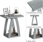 End Table, Side Table, Nightstand, Sofa Side Table with Shelf, Modern End Table for Living Room, Bedroom