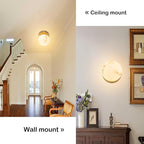 Modern Gold Globe Wall Sconce with Imitation Marble Shades Unique Textures Marble Bathroom Vanity Lighting Premium Resin Wall Light for Bedroom Living Room Staircases Hallway