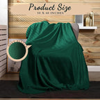 24 Packs Fleece Throw Blanket Soft Warm Lightweight Fleece Blanket Cozy Throw Bulk for Bed Couch Sofa Home Office Wedding Gifts Suitable for Seasons, 50 x 60 Inches(Turquoise Green)