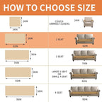 Waterproof Dog Bed Cover Non Slip Couch Covers for Dogs Washable Soft Faux Fur Sofa Cover Couch Covers for 2 Cushion Couch Sofa Pet Friendly (Khaki)
