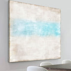 Large Wall Art Living Room Wall Decor Abstract Art Prints Modern Paintings for Bedroom Wall Decorations Extra Blue Beige Pictures