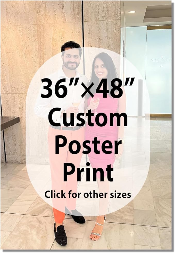 YXIMOX Cherishcanvas Custom Canvas Prints with Your Photos, Personalized Wall Art, Home Decor,Custom Canvas Print, Made in USA(36"x48", Unframed)