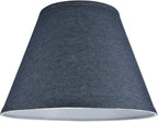 Aspen Creative 32182A Transitional Empire Shape Spider Construction Lamp Shade, Washed Blue, 7" Top x 13" Bottom x 9-1/2" Slant Height