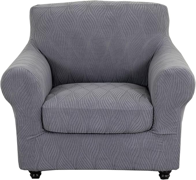 KRFOONN 2 Piece Chair Covers Printed Sofa Covers Couch Covers Washable Armchair Sofa Couch Slipcover Furniture Protector with Elastic Bottom for Living Room (Armchair, 67), Small