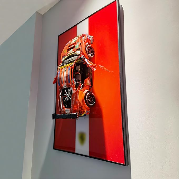 iLuane Display Wallboard for 42125 - Sports Race Car, Adult Collectibles Wall Mount, Home or Office Décor (No Car Included)