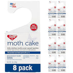 Enoz Moth Cakes – 8 Pack – Easily Hangs in Closets & Garment Bags – Kills Clothes Moths, Carpet Beetles, Eggs & Larvae – Treats 6.25 Cubic Feet