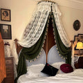Middle Ancient Style Girl Bed Curtain Princess Bed Canopy for Girls Decorative Curtains for The Headboard of The Villa Bedroom
