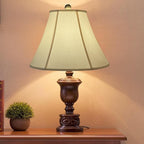 TOOTOO STAR Bell Lamp Shades, 7" x 15" x 10.5" Royal Style Spider LampShade or Table and Floor Lamps, Home Decor Beige Floor Lamp Table Lamp Shade
