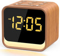 Housbay Wooden Sound Machine Alarm Clock for Bedrooms - Gentle Wake-Up with Birdsong, White Noise for Sleeping, Small Digital Clock for Phone-Free Routine
