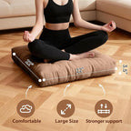 Tiita Outdoor Cushions Square Floor Pillow Thicken Tufted Seat Pad Large Floor Cushion for Yoga Meditation Living Room