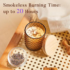 Lavender Candle for Home Scented, Natural Soy Candle for Women with 20H Burn Time Non-Toxic Aroma, 4.2oz Long Lasting Smokeless Aromatherapy Jar Candle Gift for Wedding, Birthday, Party