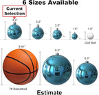 Baby Blue 4.0" Large Christmas Balls - Christmas Tree Decoration Ornaments Shatterproof Hanging Balls for Birthday Halloween Holiday Wedding Decorations Set of 4pcs