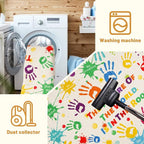 Colorful Kids Handprints Area Rug, Non-Slip Play Mat, Ultra Soft Thick Plush Indoor Rug for Playroom, Classroom, Nursery Decor (59 X 39.4 INCH)