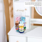 OAOLEER Acrylic Scrunchie Holder Claw Clip Organizer, Hair Ties Display Stand, 4 Tier Hair Accessories Organizer Storage for Bracelets Bangle Watches (Type-B)