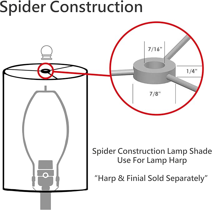 Aspen Creative 32691A Transitional Empire Shape Spider Construction Lamp Shade, Light Green, 7" Top x 13" Bottom x 9-1/2" Slant Height