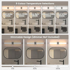 Modern Wall Sconce 30.4 Inch Brushed Nickel Bathroom Sconces Led Wall Lights with Acrylic Shade Hardwired Long Vanity Lighting Fixtures Over Mirror for Bedroom Living Room Hallway