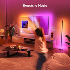 Nanoleaf Matter Smart Floor Lamp, LED Standing Lamps Work with Alexa, Music Sync Corner Lamp,16 Million Colors, 1700lm RGBTW Floor Lamp with Voice Control for Living Room, Ambient Lighting, White