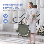 Portable Baby Bassinet Travel Baby Bed, Baby Cribs Travel Pod for Outdoors Baby Lounger Infant Travel Bed with Mosquito Net and Sunshade Canopy, Lightweight Washable