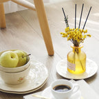Reed Diffuser Set –Scented Diffuser with Sticks Home Fragrance Diffusers for Home Reed Diffuser for Bathroom Shelf Decor (4.06oz Pear Freesia)