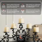 Candle Charisma Natural Ivory Unscented Votive Candles - 15 Hour Burn time - Set of 36 for Dinner, Wedding, Halloween and Holiday Decorations