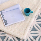 LOMAO Sherpa Fleece Blanket Fuzzy Soft Throw Blanket Dual Sided Blanket for Couch Sofa Bed (Light Blue, 60''x 80'')