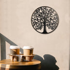 Bdor 20-Inch Tree of life wall art, Metal wall art decor, steel roots decor Perfect for Birthdays, Weddings, Anniversaries, Housewarming Gifts for Indoor Outdoor Metal Wall Decor (Classic Style)