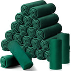 24 Packs Fleece Throw Blanket Soft Warm Lightweight Fleece Blanket Cozy Throw Bulk for Bed Couch Sofa Home Office Wedding Gifts Suitable for Seasons, 50 x 60 Inches(Turquoise Green)