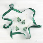 Lillian Vernon Shamrocks Blown Glass St. Patrick’s Day Ornaments - Handcrafted Hanging Tree Decorations, St. Patrick’s Day Holiday & Party Decor, Green, 12-Piece Set