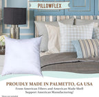 Pillowflex Premium Polyester Throw Pillow Insert - 26x26 - Ultra Soft Square Throw Pillow, Couch Sham, Lumbar, Back, Sofa - Machine Washable - Decorative Accent Form - 1 Soft Pillow