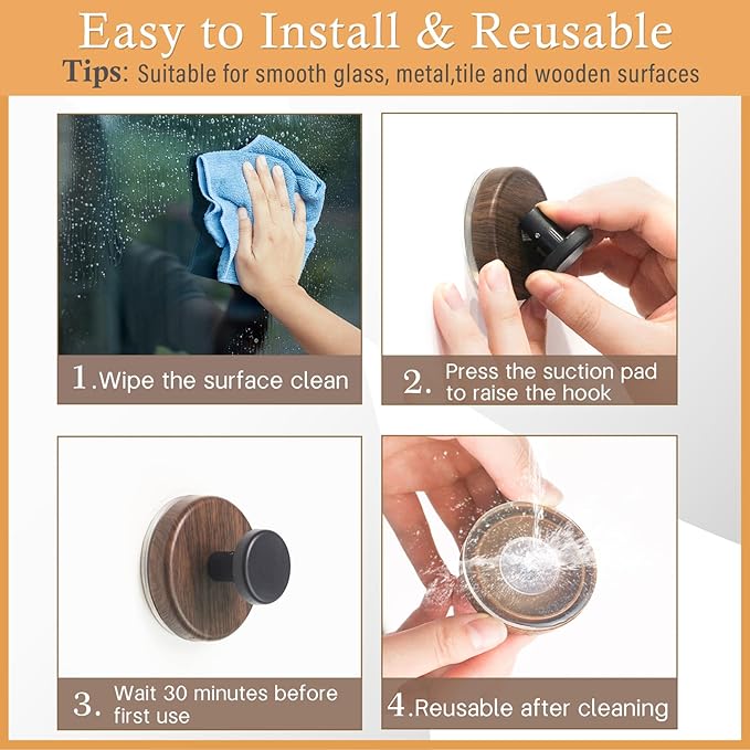 Wreath Hanger for Front Door,Suction Cup Hooks for Shower, Heavy Duty Suction Cup Reef Hook for Glass Window, Shower, Bathroom, Kitchen, Outdoor Wreath Holder for Christmas/Thanksgiving/Halloween