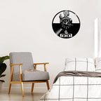 Wall Clock Vinyl Compatible with Tool Band Home Decoration Themed Wall Art Vintage Decoration - Unique Gift Idea for Boys and Girls - Home Wall Decor 30cm Clock Gift