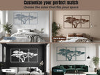 AILLA Tree of Life Wall Art Decor Set of 3 Wall Hanging Sculpture Modern Wall Home Decoration 3D Textured Sculptures for Living Room Bedroom Office Dinnig Room 3 Panels Family Tree Wall Hangings