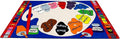 KIDCARPET.COM Paint Palette Rectangle Classroom Rug | Bordered Area Rug for Preschool Daycare Learning, 6' x 8'6"