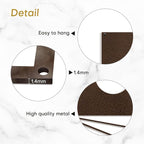 SIGNLEADER Metal Wall Art Decor Geometric Circle Abstract Shapes Modern Abstract Wall Sculpture Hangings Home Decoration for Living Room, Bedroom, Bathroom, Kitchen, Outdoor - 24" Bronze