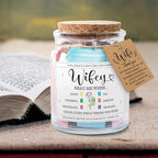 NewEleven Valentines Day Gift For Wife From Husband - Soulmate, Girlfriend, Fiance Gift for Anniversary, Birthday - Inspirational Gifts, Christian Present For Wife From Husband - Bible Verse Jar