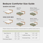 Bedsure Dark Grey Duvet Cover King Size Only - Prewashed Cotton-Like Polyester Extra Soft All Season Bedding, Includes 1 Duvet Cover 104x90 Inches with Zipper Closure, Comforter Not Included