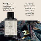 VINEVIDA Reed Diffuser for Home & Bathroom | Long-Lasting Scent Sticks Set | Oil Stick Diffuser | Bathroom Scent - Room Fragrance No. 3100 - Inspired by: Tobacco and Vanilla