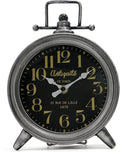 Vintage Metal Mantel Clock, Modern Farmhouse Table Clock For Living Room, Bedroom, Or Shelf Decor Frence Desk Clock Silent Quartz Movement, Classic Home & Office Decor, Ideal Gift For Retro Lovers