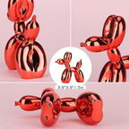 Balloon Dog Sculpture Modern Home Decor Collectible Figurines Funky Statues for Bedroom Trendy Animal Decor for Coffee Table Living Room Decor