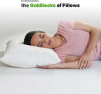 GhostBed Shredded Memory Foam Pillow with Adjustable Gel and Cooling Breathable Cover - King Size Shredded Pillows CertiPUR-US Certified 2-Pack